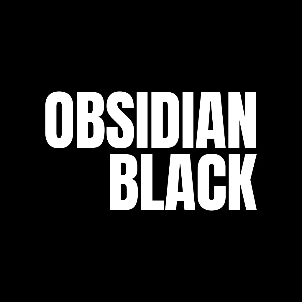 obsidian black