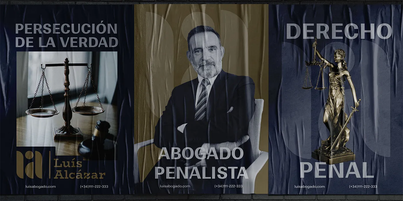 conjunto de posters publicitarios