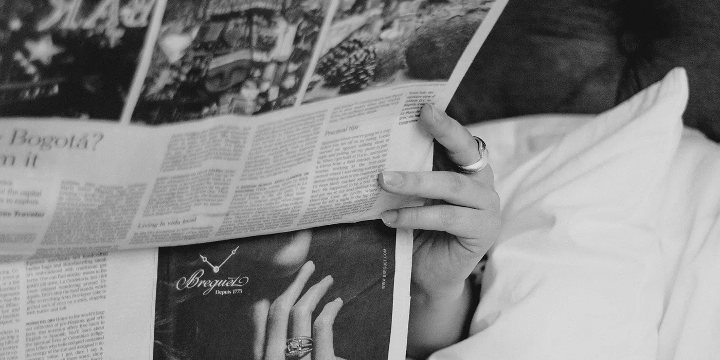 ejemplo de diseño editorial, periódico